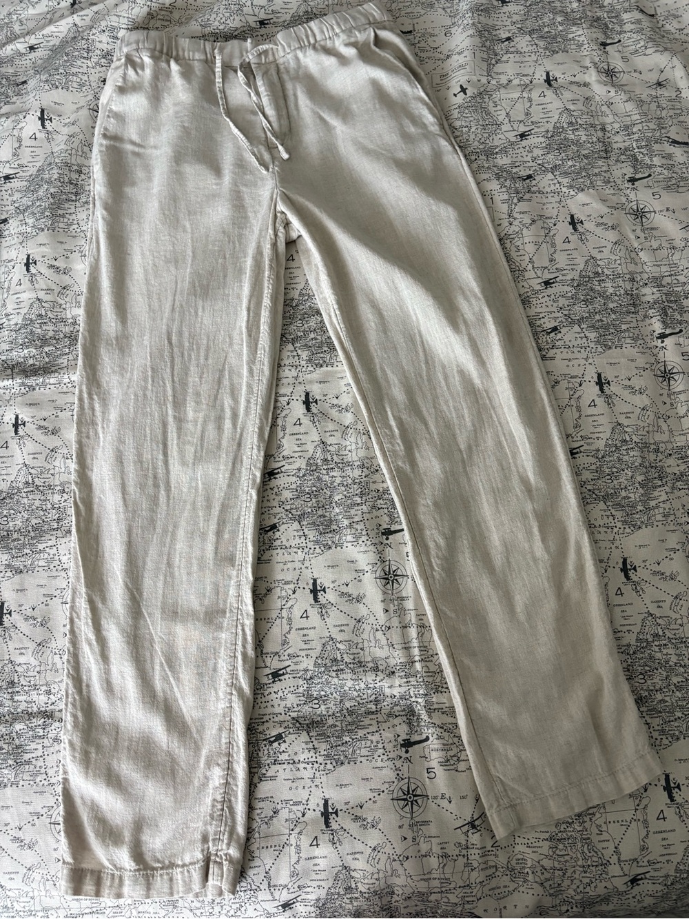 Women’s Lightweight Drawstring Pants — Cream